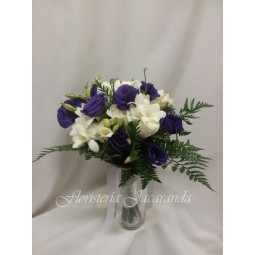Ramo de novia de lisianthus