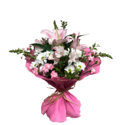 Bouquet en rosa y blanco