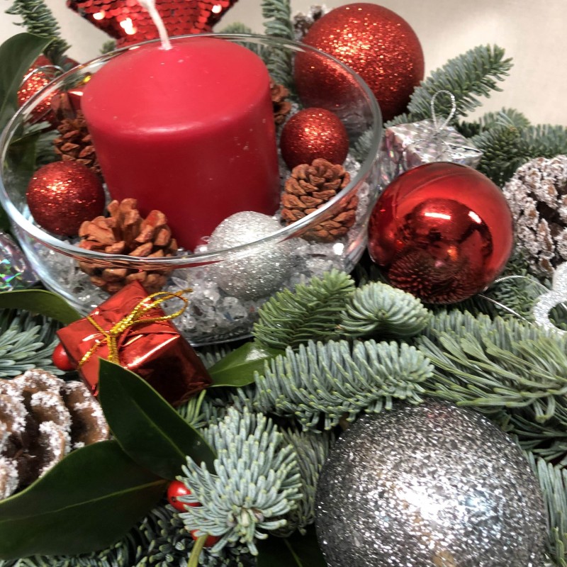 Centro de mesa navideño