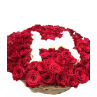 Cesta de rosas rojas personalizado