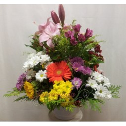 Centro de flores primaverales